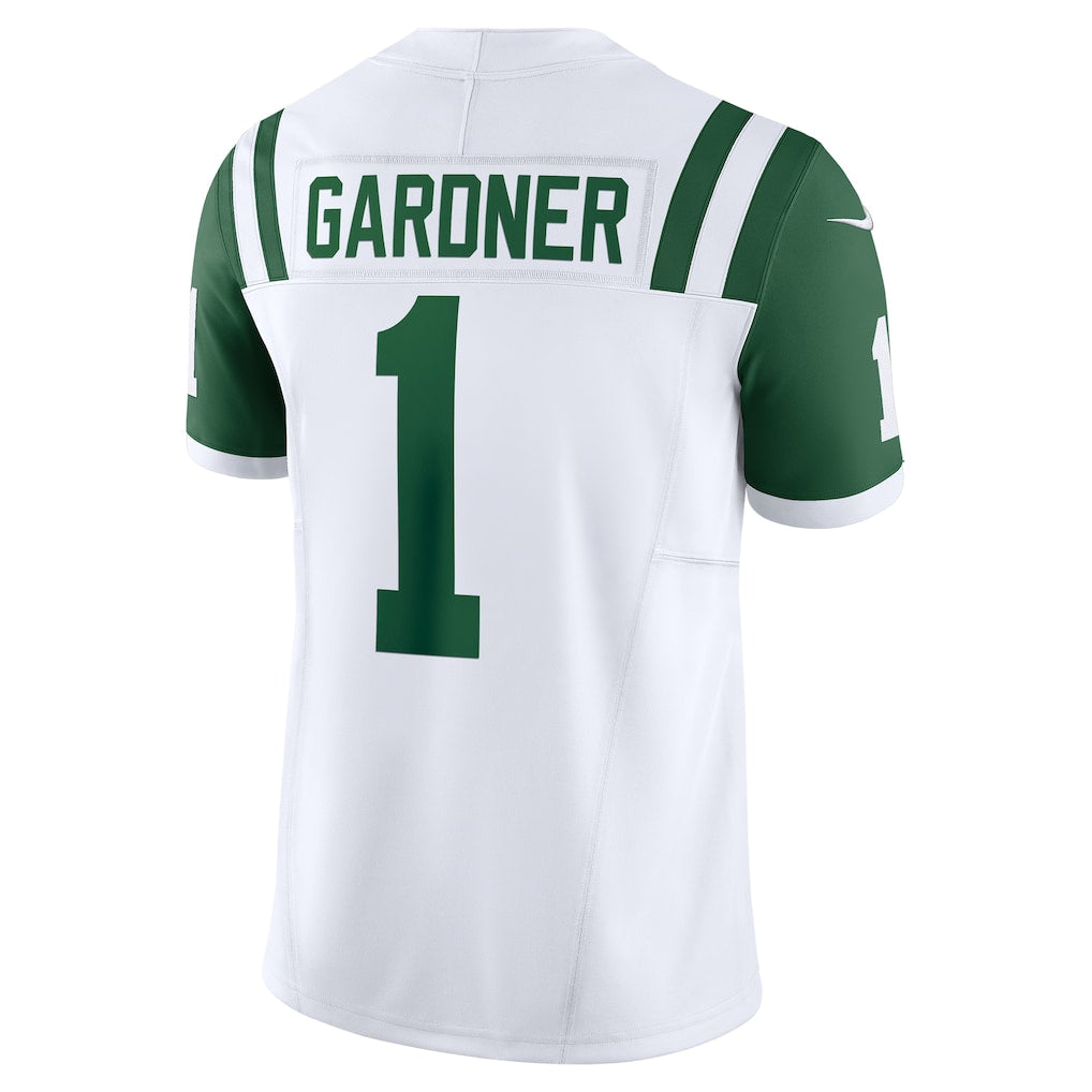 Tlead NY.Jets #1 Ahmad Sauce Gardner White Classic Alternate Vapor F.U.S.E. Limited Jersey