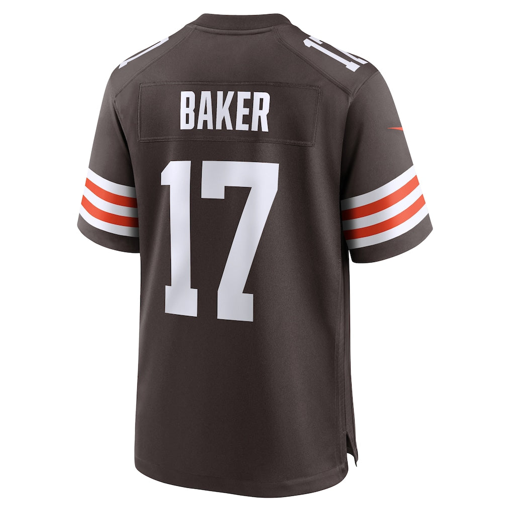 Tlead C.Browns #17 Jerome Baker Brown Team Game Jersey