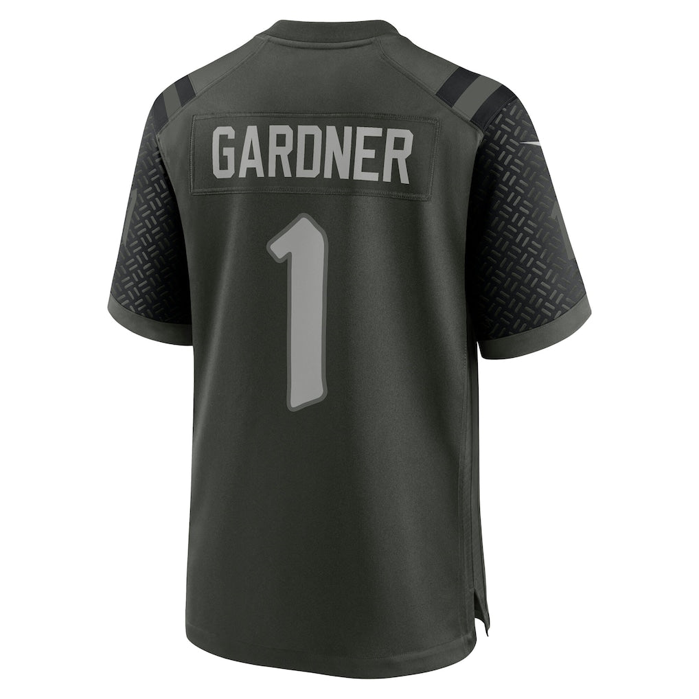Tlead NY.Jets #1 Ahmad Sauce Gardner Gotham Green 2025 Rivalries Collection Game Jersey
