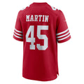 Tlead SF.49ers #45 Nick Martin Scarlet Team Game Jersey