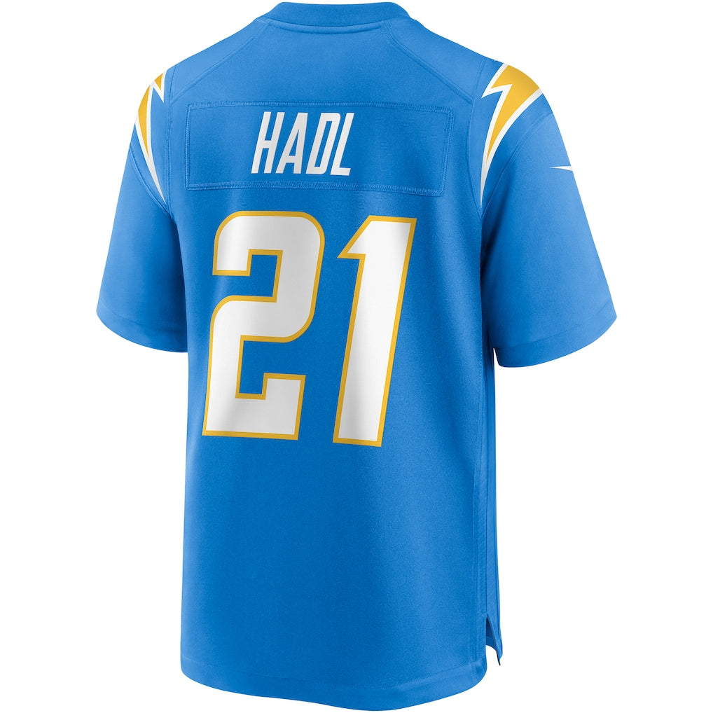 Tlead LA.Chargers #21 John Hadl Powder Blue Game Retired Player Jersey