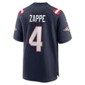 Tlead NE.Patriots #4 Bailey Zappe Navy Game Player Jersey