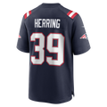 Tlead NE.Patriots #39 Tyron Herring Navy Game Retired Player Jersey