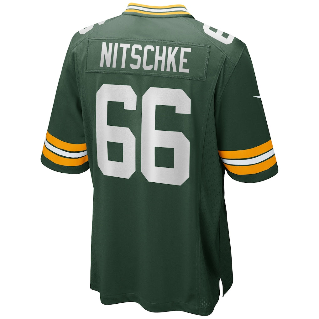 Tlead GB.Packers #66 Ray Nitschke Green Game Retired Player Jersey