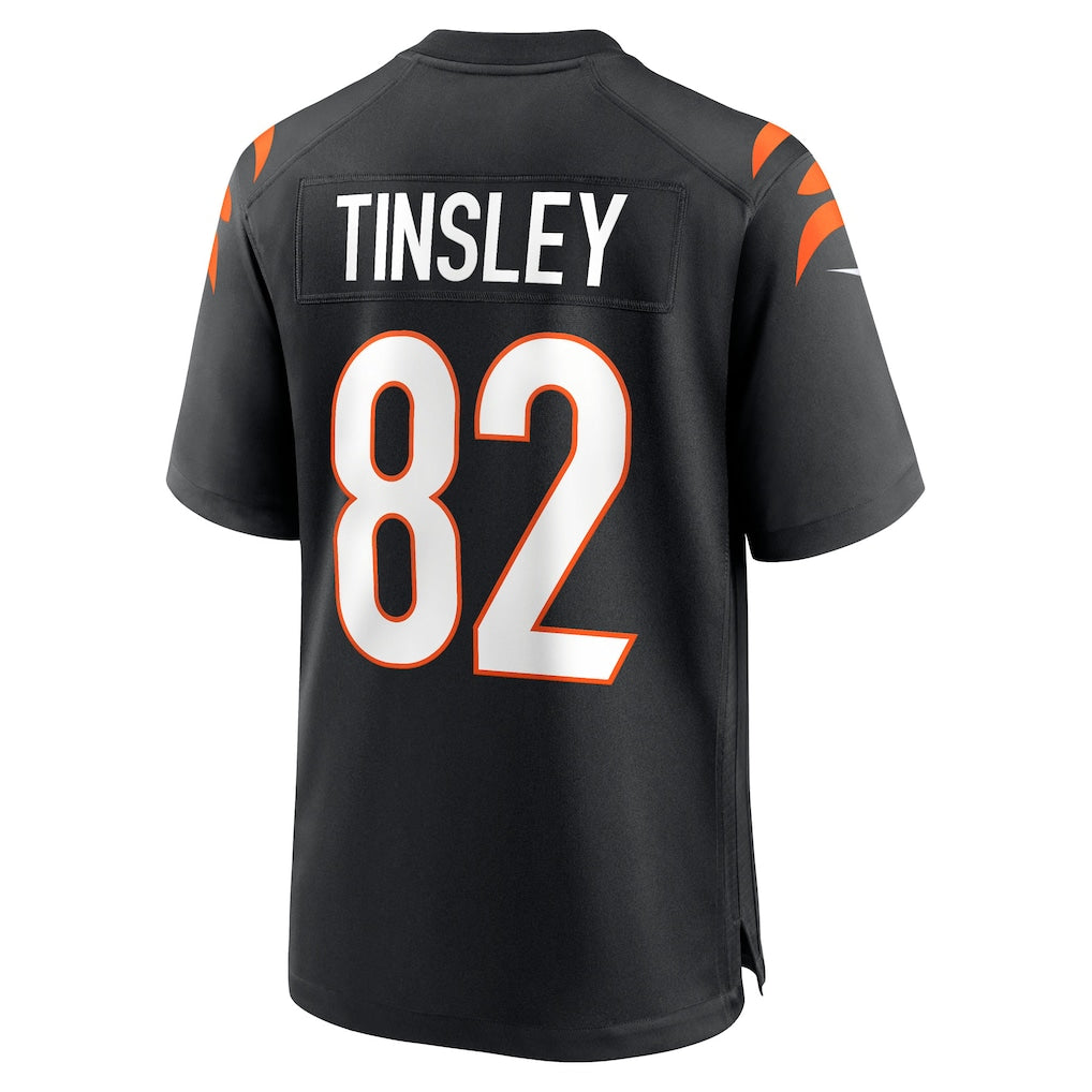 Tlead C.Bengals #82 Mitchell Tinsley Black Team Game Jersey