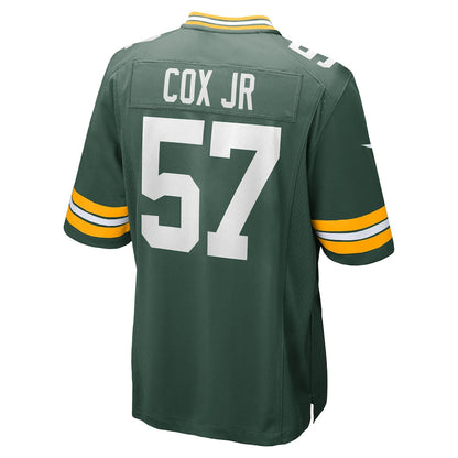 Tlead GB.Packers #57 Brenton Cox Jr. Green Game Jersey