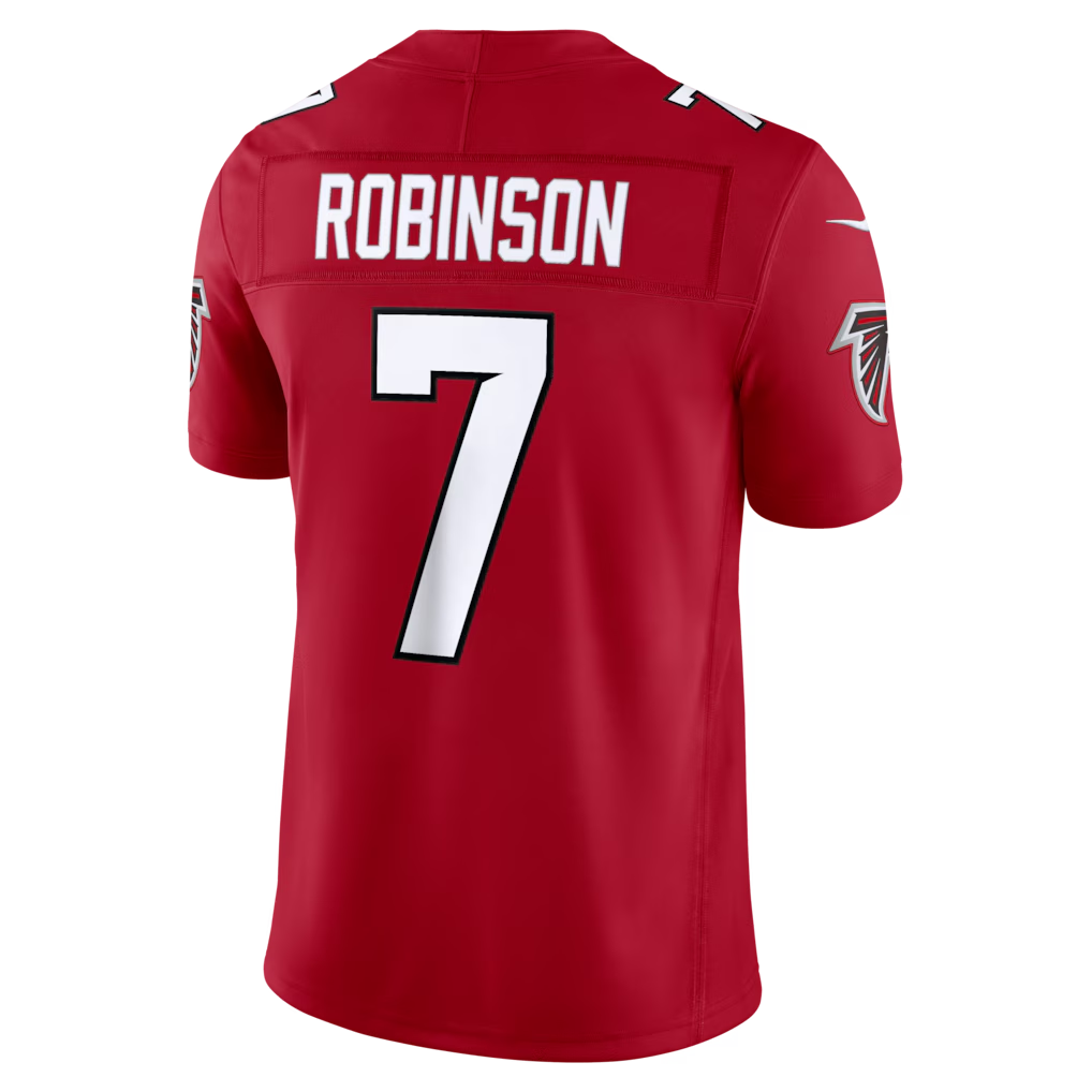 Tlead A.Falcons #7 Bijan Robinson Red Vapor F.U.S.E. Limited Stitched Jerseys