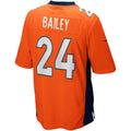 Tlead D.Broncos #24 Champ Bailey Orange Game Retired Player Jersey