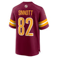 Tlead W.Commanders #82 Ben Sinnott Burgundy Game Jersey