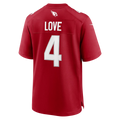 Tlead A.Cardinals #4 Jeremiyah Love Red Game Player Stitched Jerseys