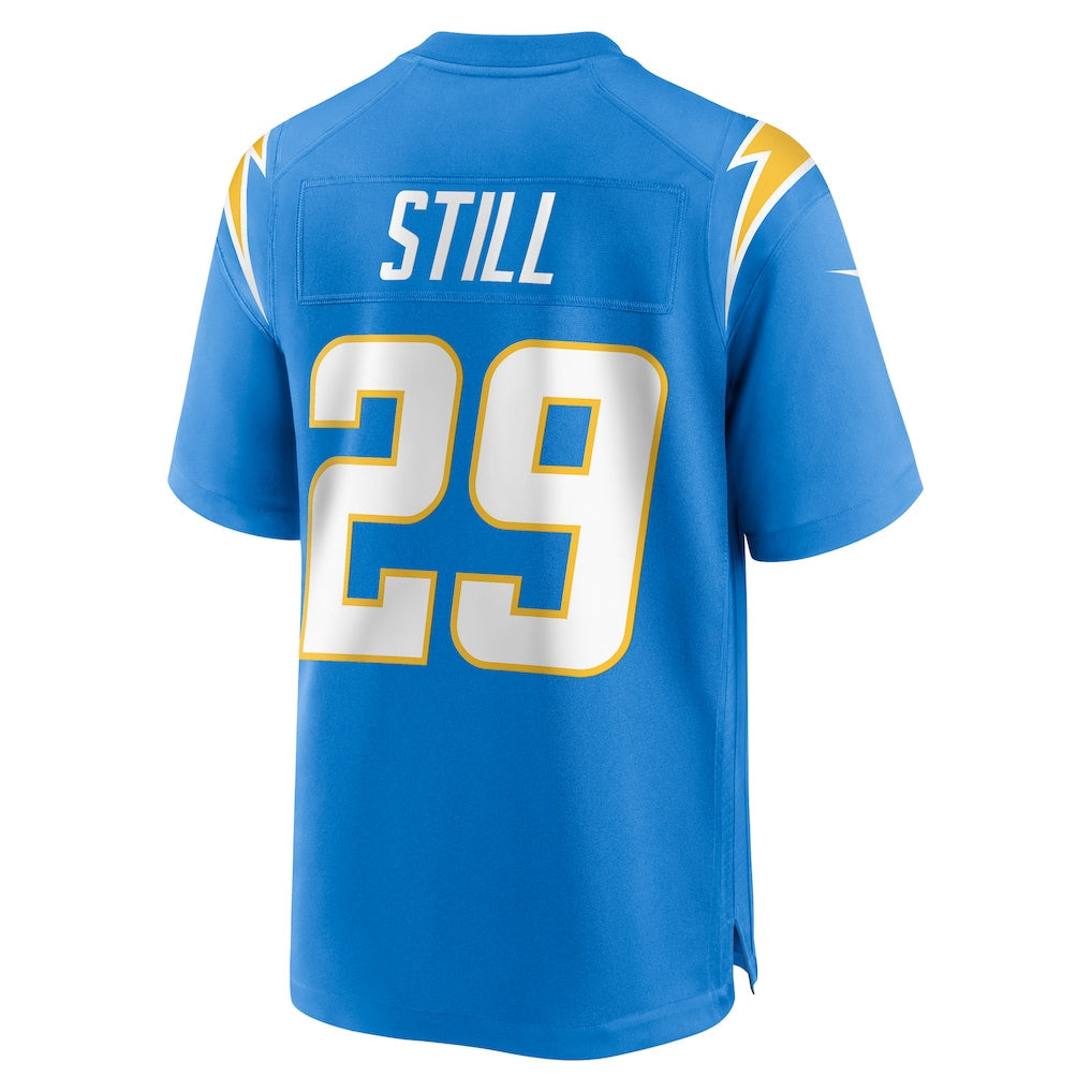 Tlead LA.Chargers #29 Tarheeb Still Powder Blue Team Game Jersey