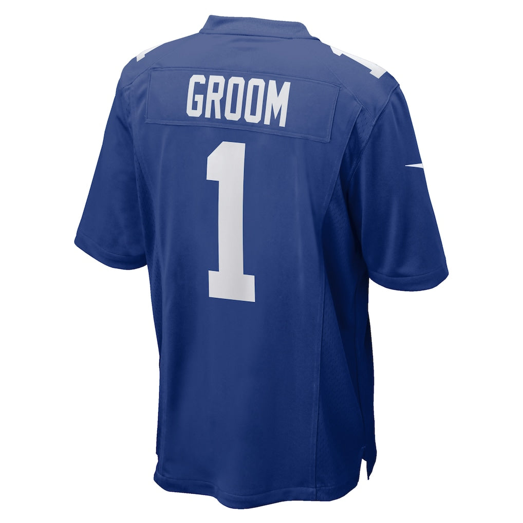 Tlead NY.Giants #1 Groom Royal Game Jersey