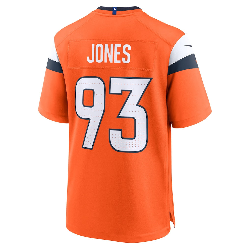 Tlead D.Broncos #93 D.J. Jones Orange Team Game Jersey