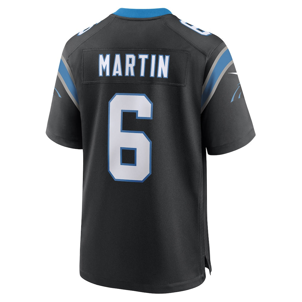 Tlead C.Panthers #6 Sam Martin Black Team Game Jersey