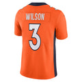 Tlead D.Broncos #3 Russell Wilson Orange Team Vapor Limited Jersey