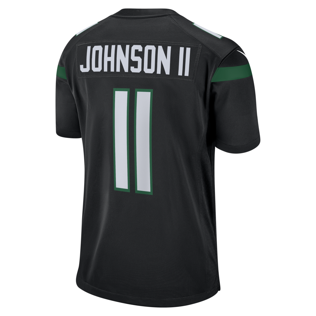 Tlead NY.Jets #11 Jermaine Johnson II Black Alternate Game Jersey