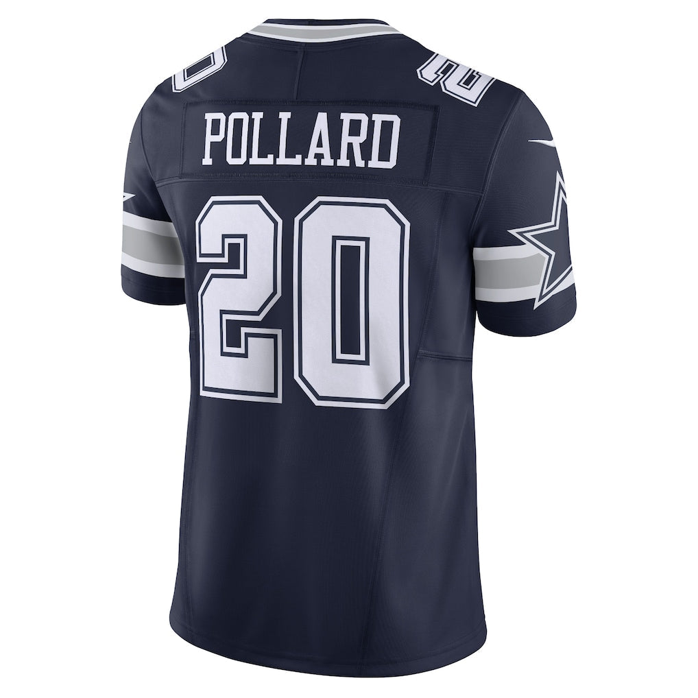 Tlead D.Cowboys #20 Tony Pollard Navy Vapor F.U.S.E. Limited Jersey