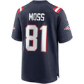 Tlead NE.Patriots #81 Randy Moss Navy Game Retired Player Jersey