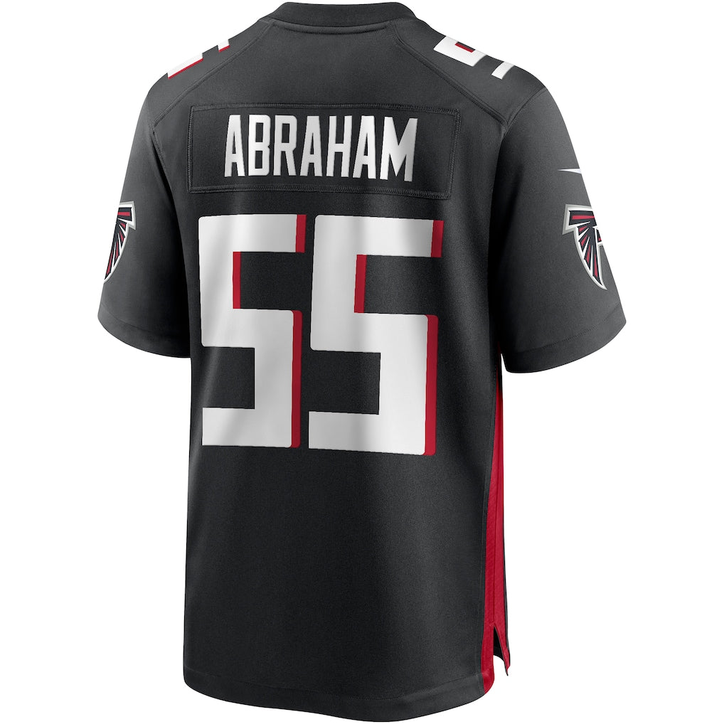 Tlead A.Falcons #55 John Abraham Black Game Retired Player Jersey