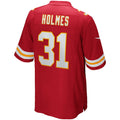 Tlead KC.Chiefs #31 Priest Holmes Red Game Retired Player Jersey