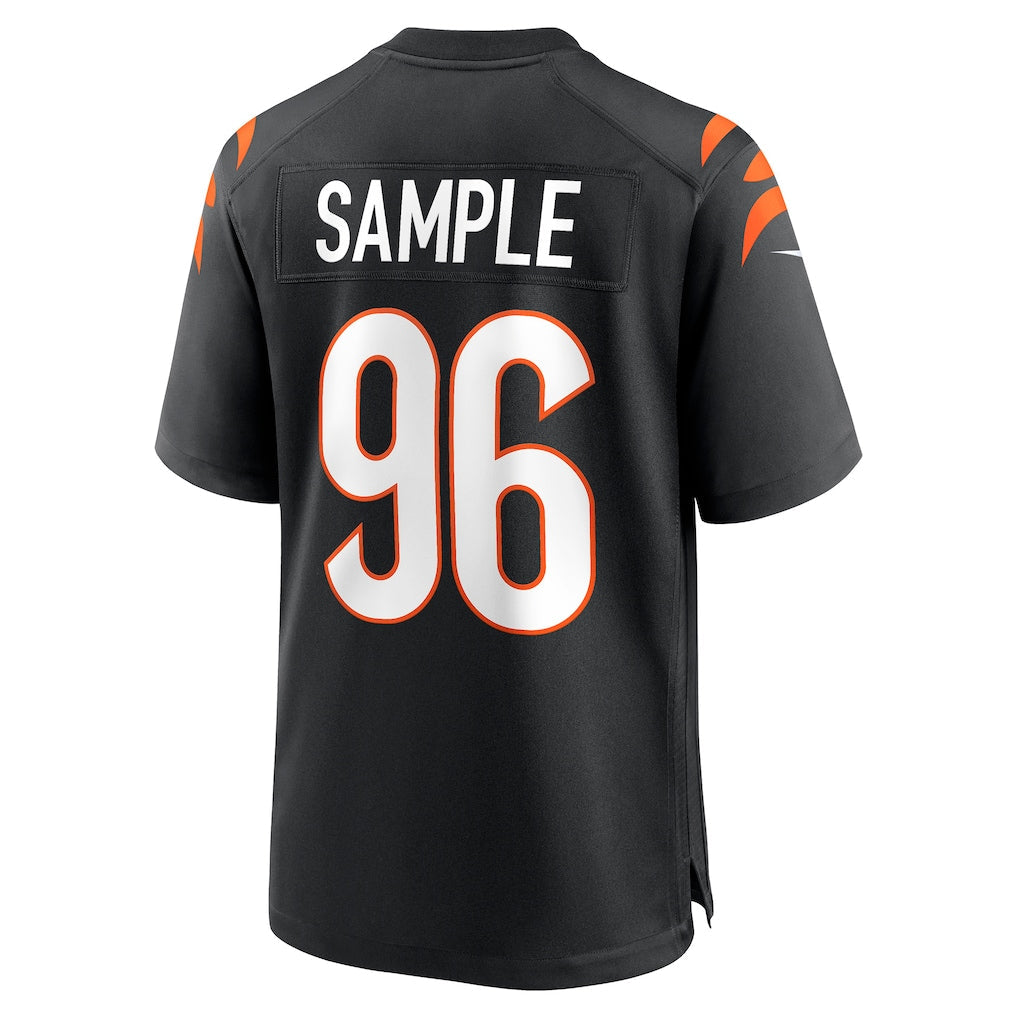 Tlead C.Bengals #96 Cam Sample Black Game Jersey