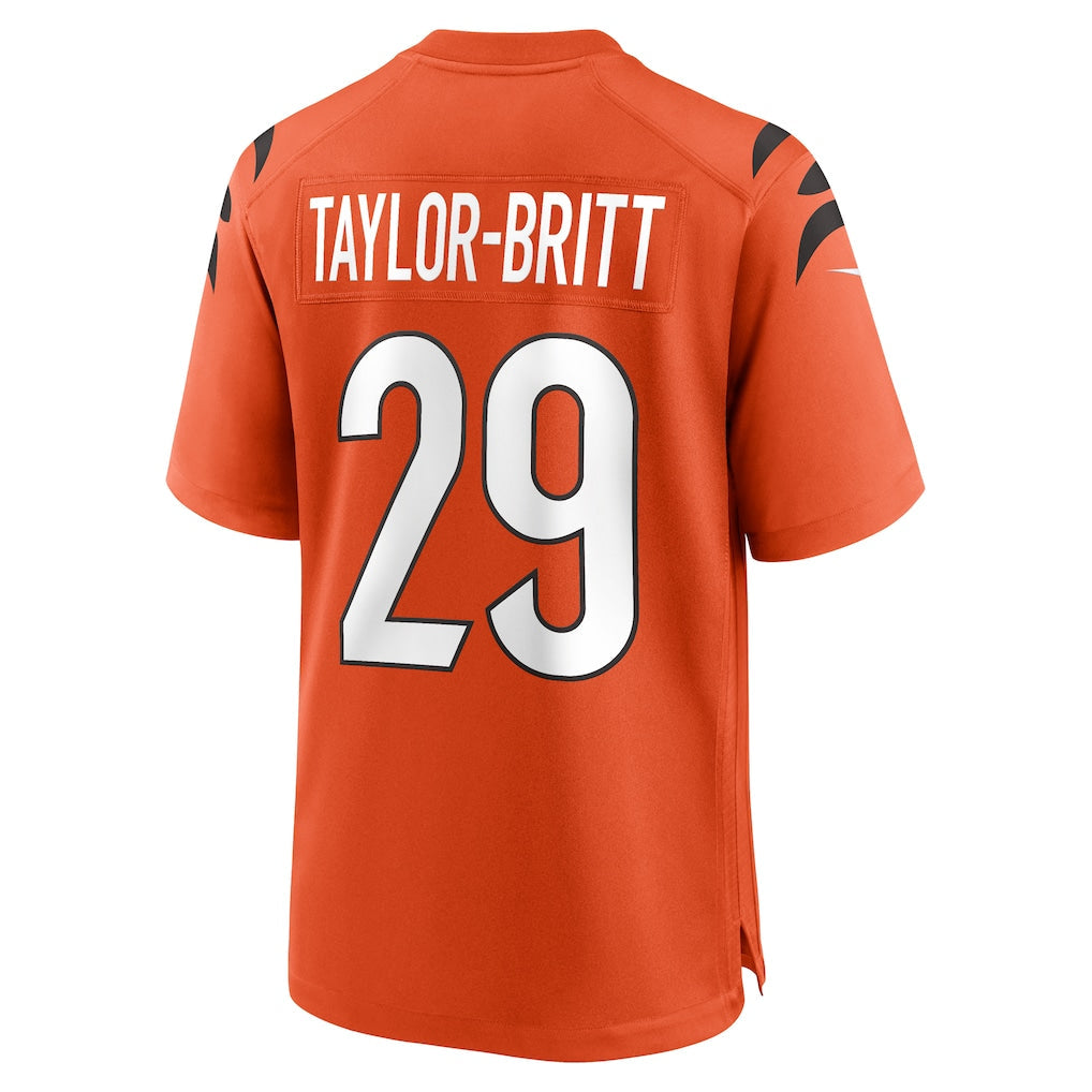 Tlead C.Bengals #29 Cam Taylor-Britt Orange Alternate Game Jersey