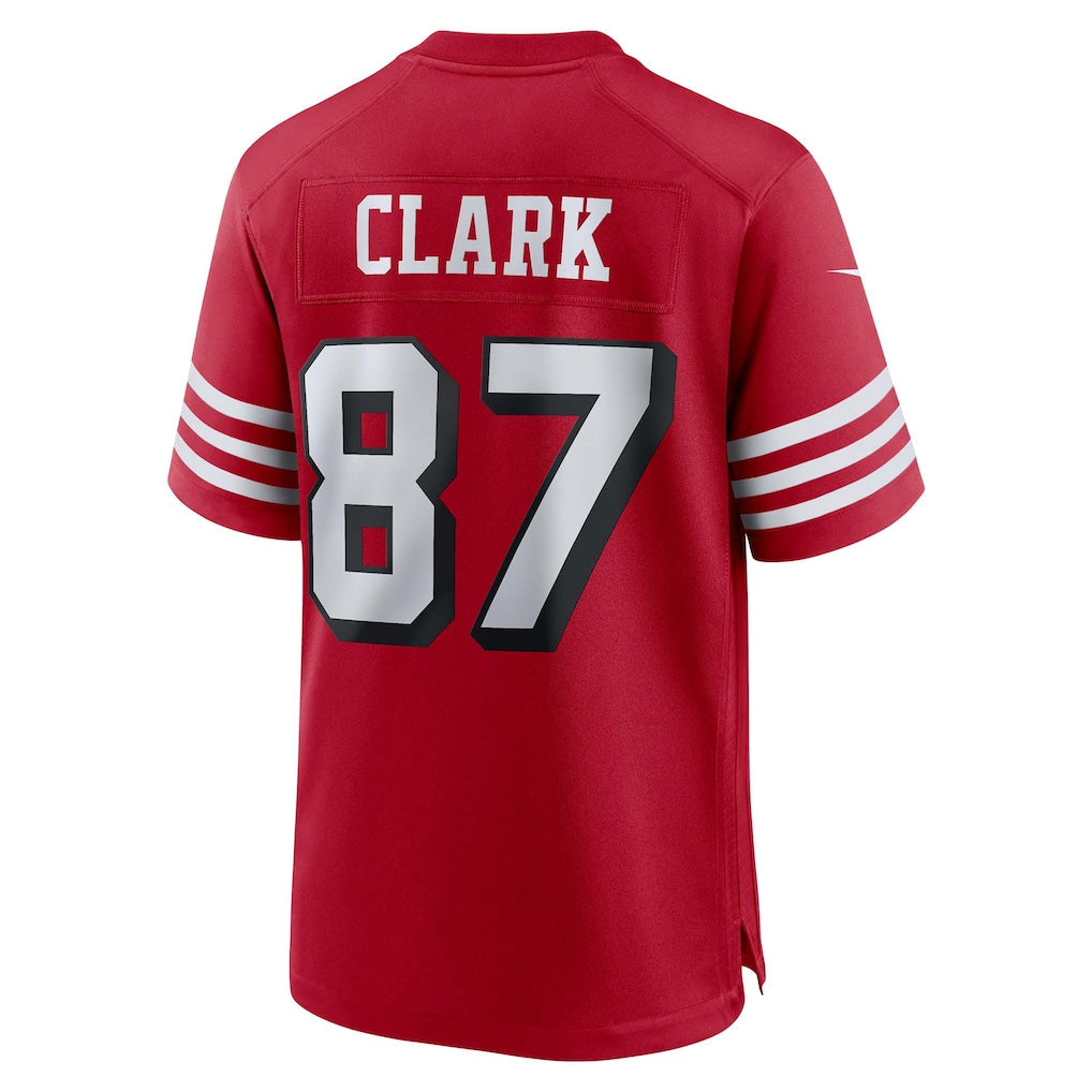 Tlead SF.49ers #87 Dwight Clark Scarlet Retired Player Alternate Game Jersey