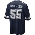 Tlead D.Cowboys #55 Leighton Vander Esch Navy Team Game Jersey
