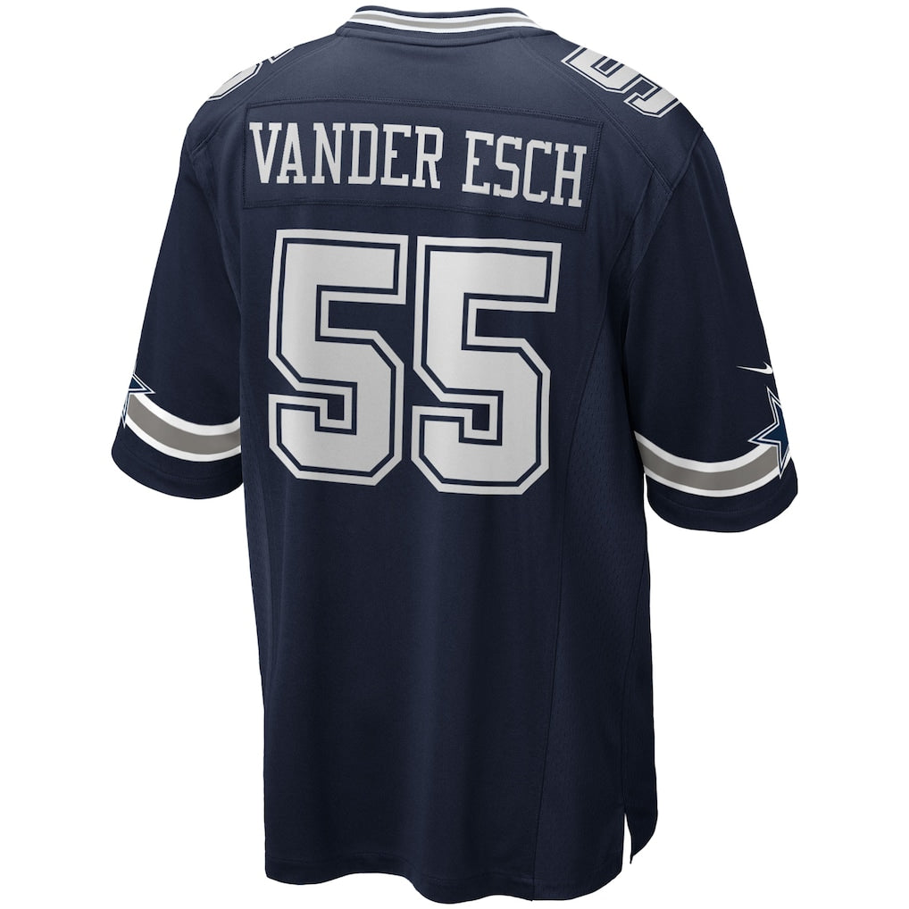 Tlead D.Cowboys #55 Leighton Vander Esch Navy Team Game Jersey