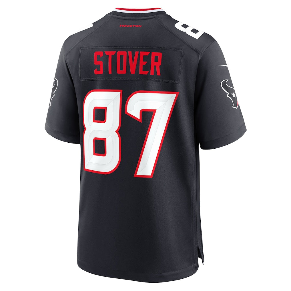 Tlead H.Texans #87 Cade Stover Navy Game Jersey