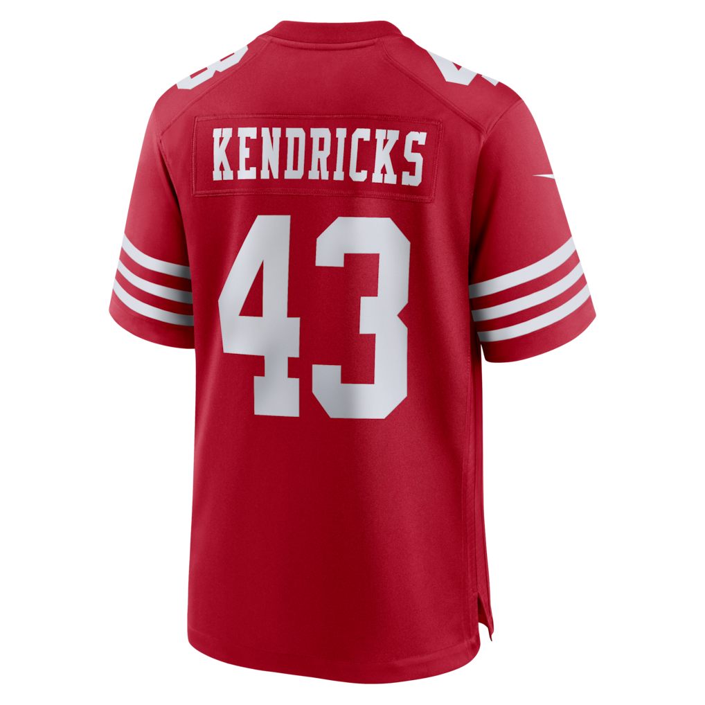 Tlead SF.49ers #43 Eric Kendricks Scarlet Team Game Jersey
