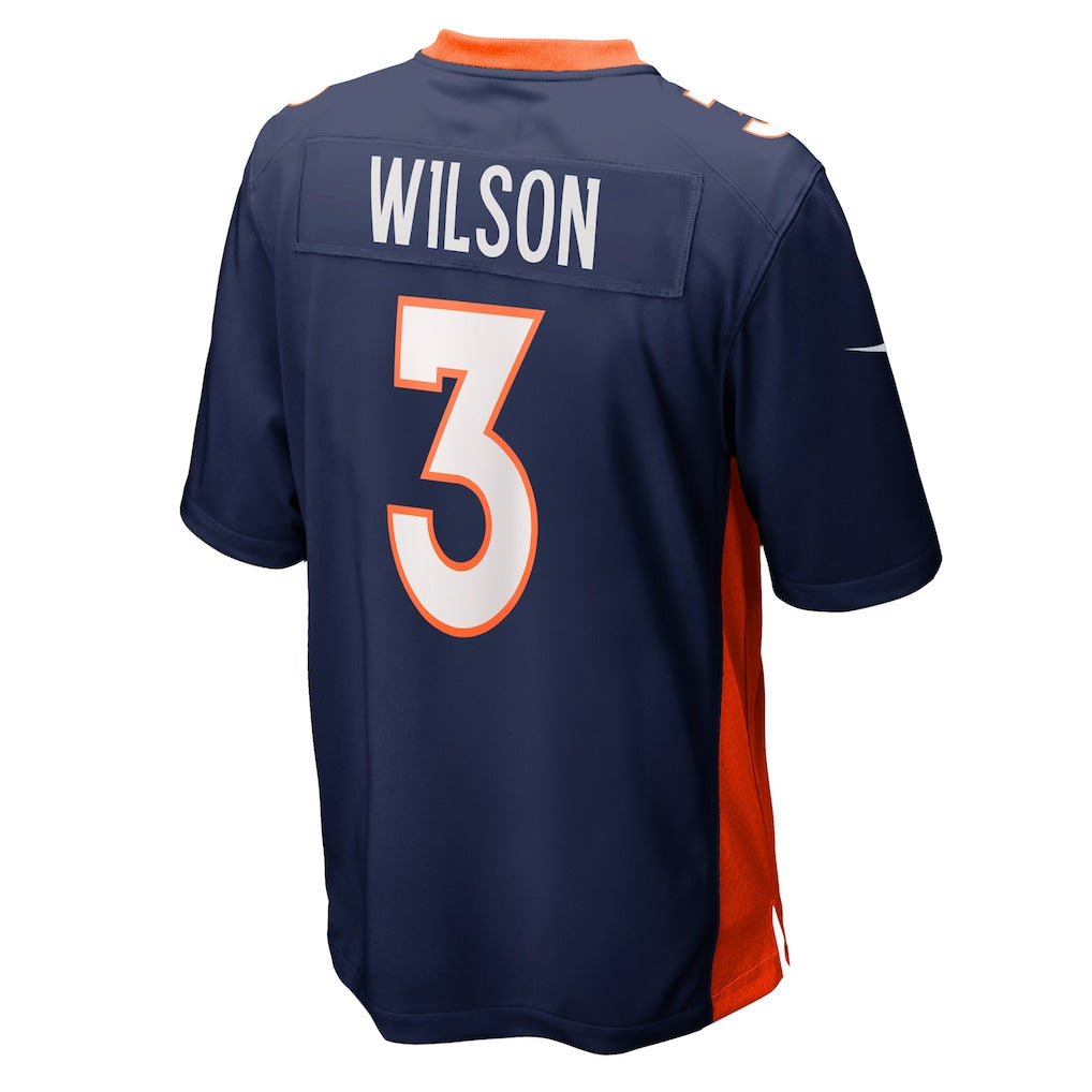 Tlead D.Broncos #3 Russell Wilson Navy Alternate Game Jersey