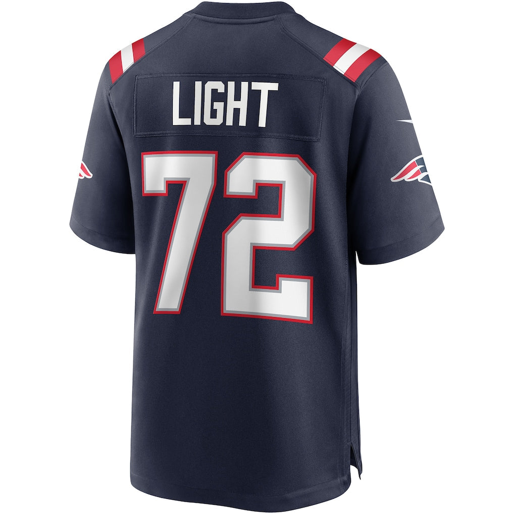 Tlead NE.Patriots #72 Matt Light Navy Game Retired Player Jersey