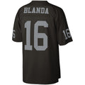 Tlead LV.Raiders #16 George Blanda Mitchell & Ness Black Legacy Replica Jersey