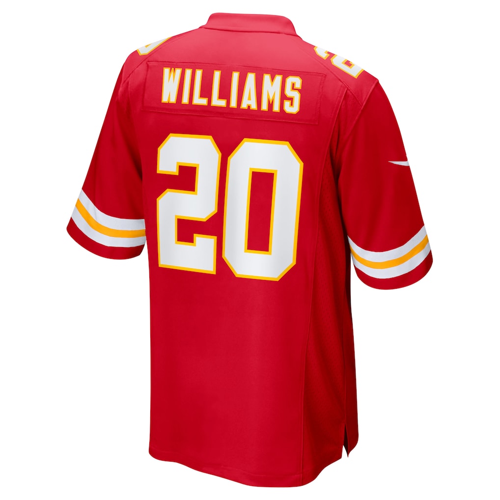 Tlead KC.Chiefs #20 Nohl Williams Red Game Jersey