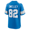 Tlead D.Lions #82 Ross Dwelley Blue Team Game Jersey