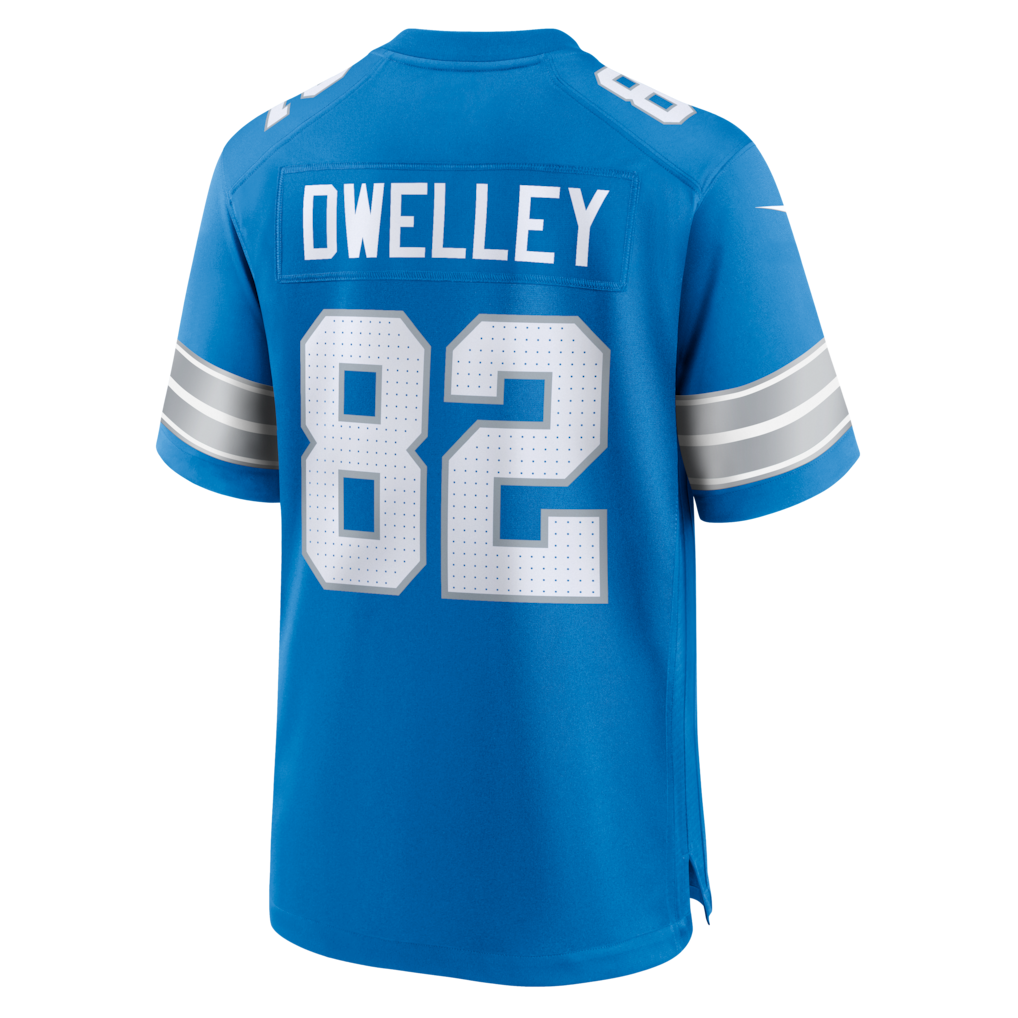 Tlead D.Lions #82 Ross Dwelley Blue Team Game Jersey