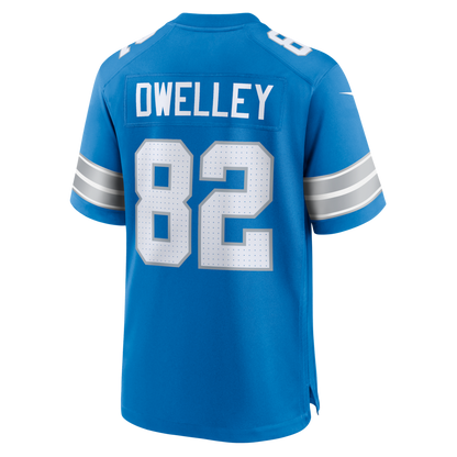 Tlead D.Lions #82 Ross Dwelley Blue Team Game Jersey