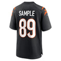 Tlead C.Bengals #89 Drew Sample Black Game Jersey