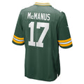 Tlead GB.Packers #17 Brandon McManus Green Team Game Jersey