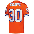 Tlead D.Broncos #30 Terrell Davis Mitchell & Ness Orange 1995 Authentic Throwback Retired Player Jersey