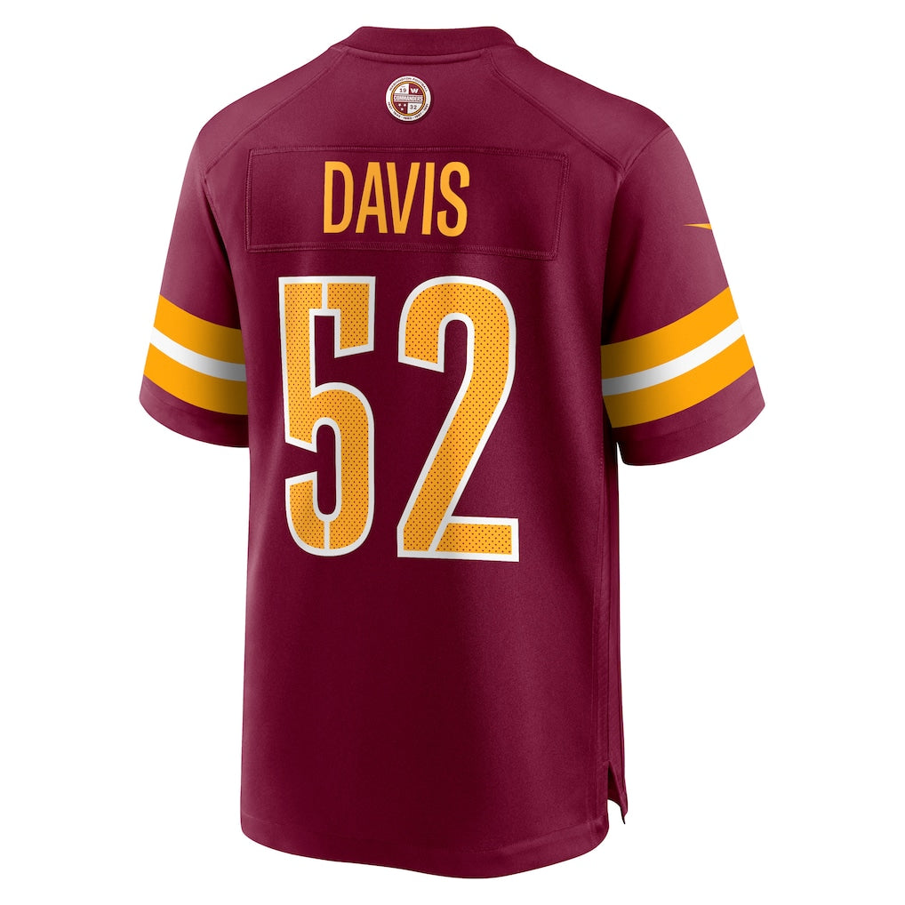 Tlead W.Commanders #52 Jamin Davis Burgundy Player Game Jersey