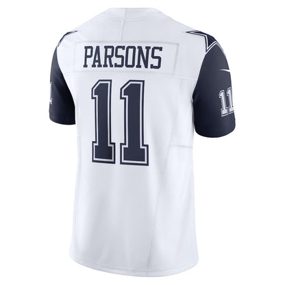 Tlead D.Cowboys #11 Micah Parsons White Alternate Vapor F.U.S.E. Limited Jersey