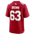 Tlead A.Cardinals #63 Evan Brown Cardinal Team Game Jersey