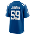 Tlead IN.Colts #59 Buddy Johnson Royal Team Game Jersey