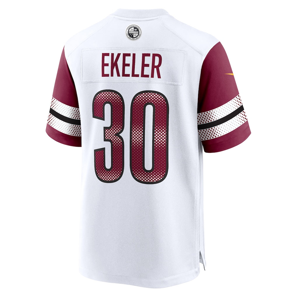 Tlead W.Commanders #30 Austin Ekeler White Game Jersey