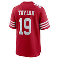 Tlead SF.49ers #19 Trent Taylor Scarlet Team Game Jersey