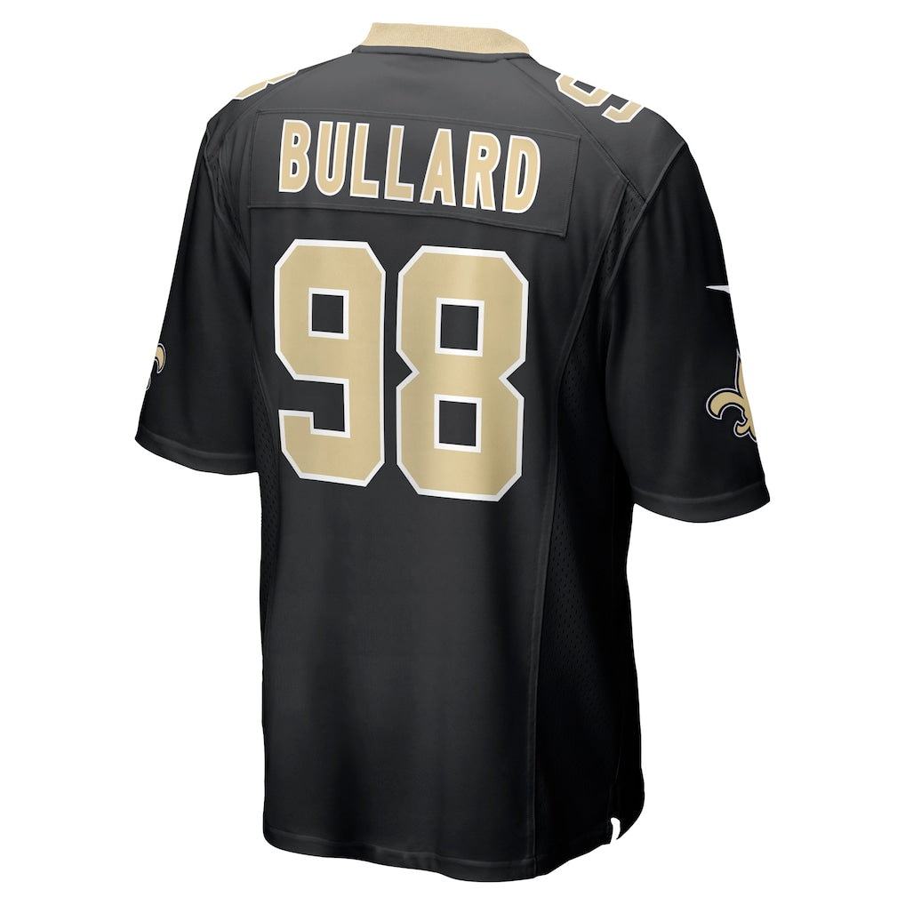 Tlead NO.Saints #98 Jonathan Bullard Black Team Game Jersey