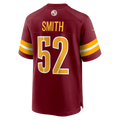 Tlead W.Commanders #52 Preston Smith Burgundy Team Game Jersey