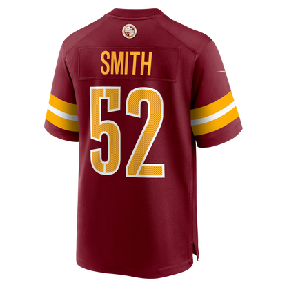 Tlead W.Commanders #52 Preston Smith Burgundy Team Game Jersey